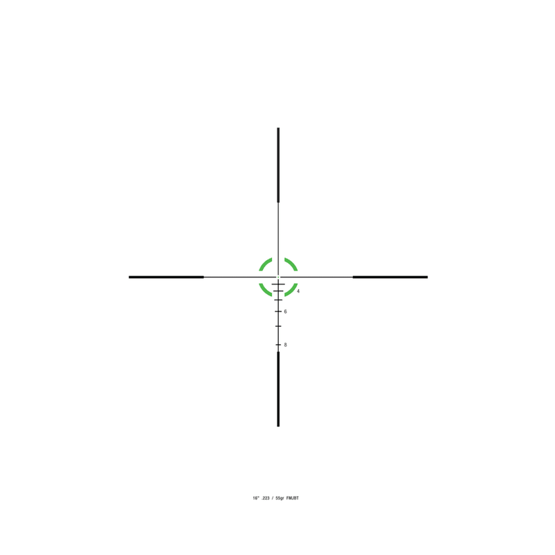 Trijicon 2900016 Credo Matte Black 1-6x24mm 30mm Tube LED Illuminated BDC Green Segmented Circle .223 55gr Reticle