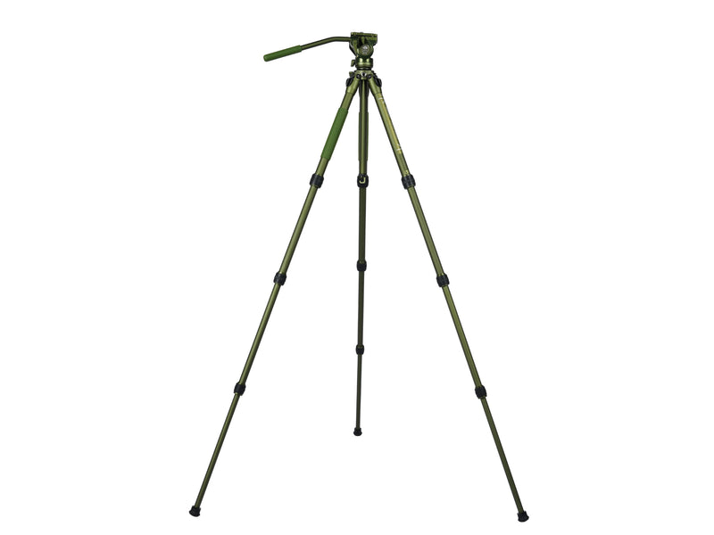 SIRUI CT04 Pilot Series Tripod with CT5 Fluid Head Dark Green-Optics Force