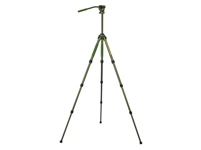 SIRUI CT04 Pilot Series Tripod with CT5 Fluid Head Dark Green-Optics Force