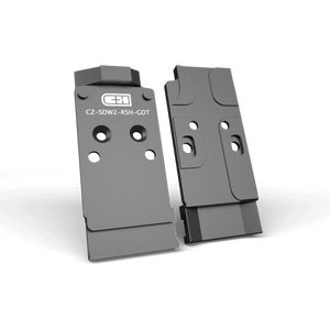 C&H CZ SHADOW 2 OPTICS READY V4 MIL / LEO to Trijicon RMR / SRO / Holosun 407C / 507C / 507Comp / 508T / C&H EDC-XL / COMP w/Dovetail for GLOCK Compatible Sights