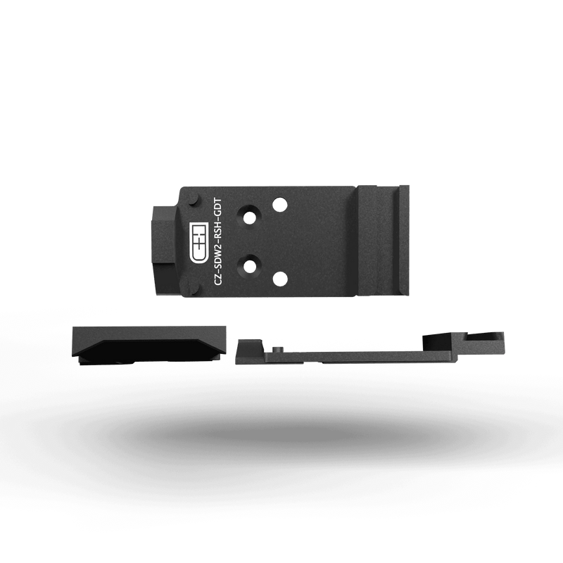 C&H CZ SHADOW 2 OPTICS READY V4 MIL / LEO to Trijicon RMR / SRO / Holosun 407C / 507C / 507Comp / 508T / C&H EDC-XL / COMP w/Dovetail for GLOCK Compatible Sights