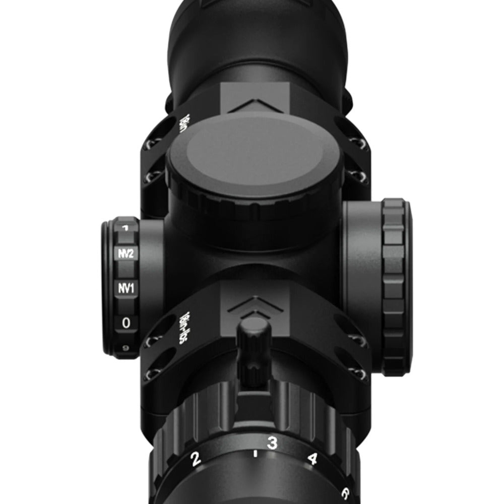 Arken Optics Mounted and Leveled LPVO 1-8x28 FFP, Illuminated Known Le