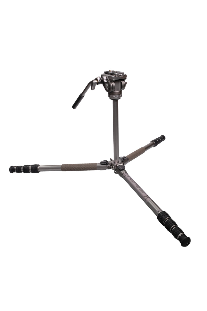 SIRUI GT04 Pilot Series Tripod with GT5 Fluid Head Metallic Gray-Optics Force