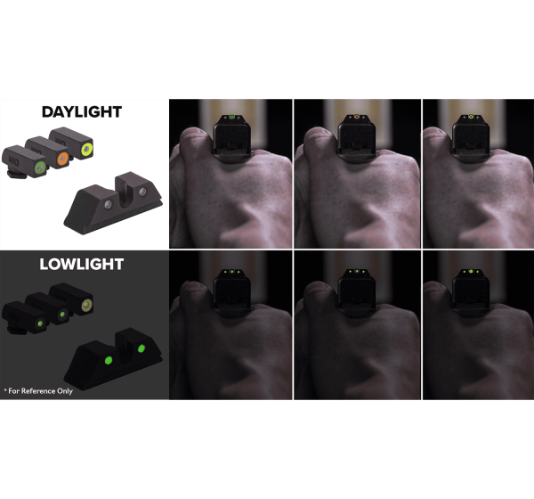 Meprolight HYPER-BRIGHT™ Extremely Bright Tritium Night Sights