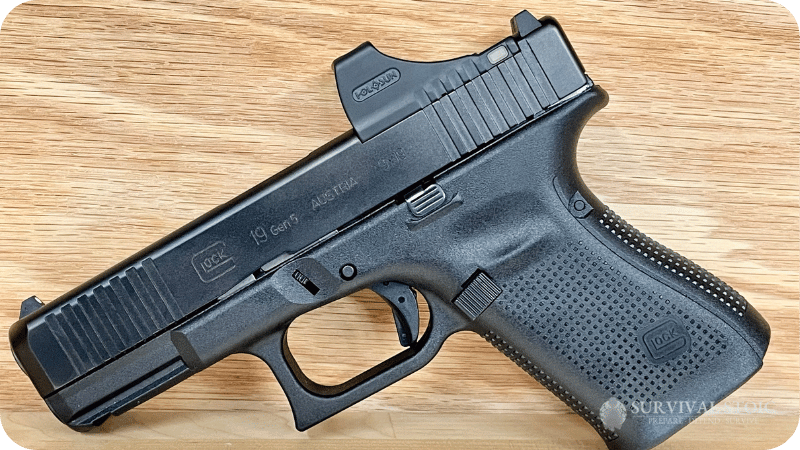 Holosun SCS-MOS Reflex Sight 1x Solar/Battery Powered for Glock MOS Ma