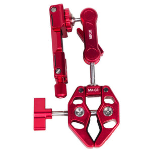 SIRUI MA-GR Alien Series Crab Clamp with Magic Arm (Red)-Optics Force