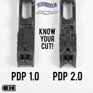 C&H Walther DEFENSE PDP 1.0 to Trijicon RMR / SRO / Holosun 407C / 507C / 507Comp / 508T / C&H EDC-XL / COMP