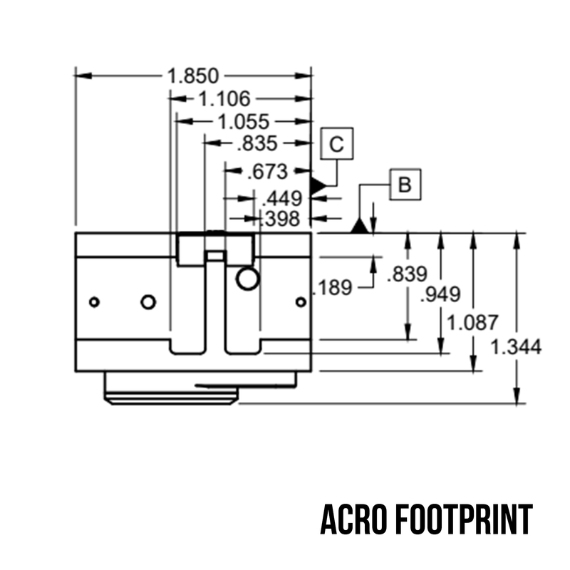 C&H Duty Optic - 3 MOA Dot Reticle Sight