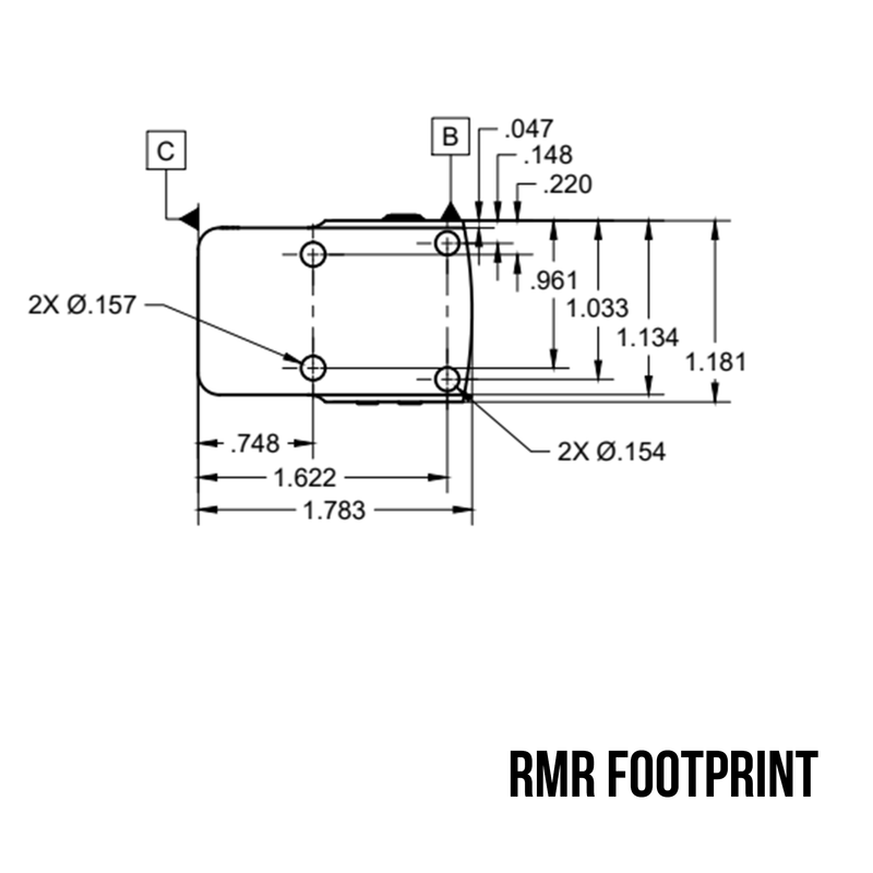C&H Precision EDC-XL Red Dot Optic