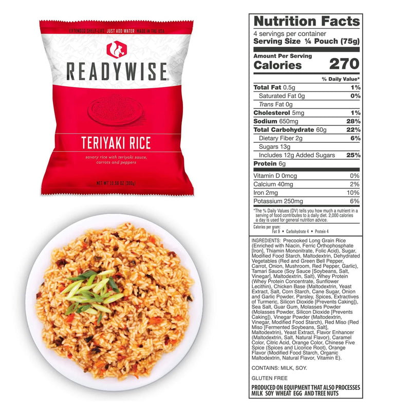 ReadyWise 72 Hour Emergency Food and Drink Supply - 32 Servings-Optics Force