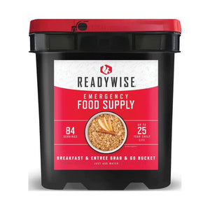 ReadyWise 84 Serving Breakfast & Entree Grab & Go Bucket-Optics Force