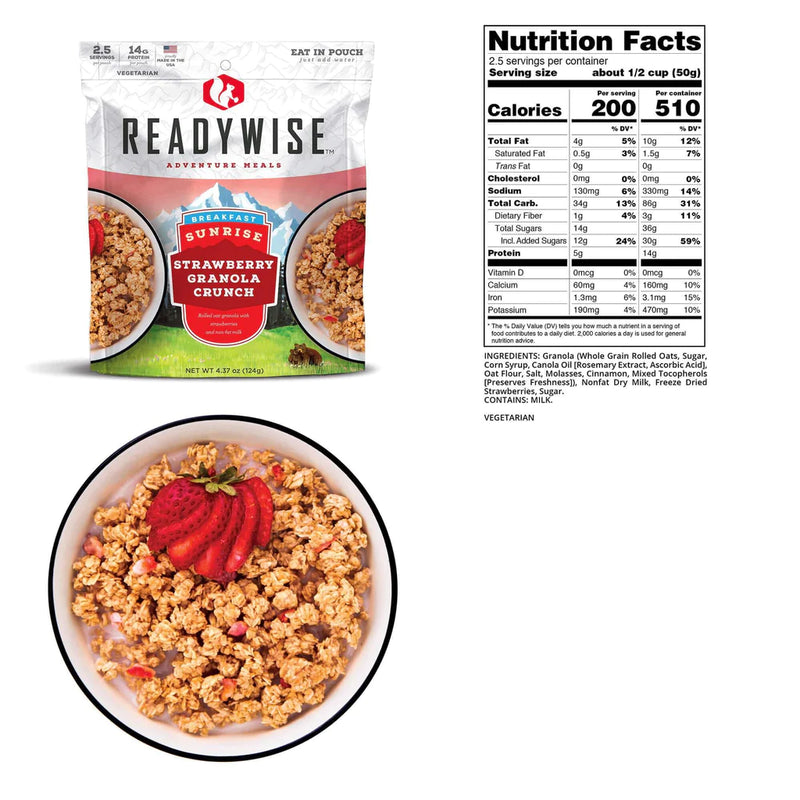 ReadyWise Sunrise Strawberry Granola Crunch-Optics Force