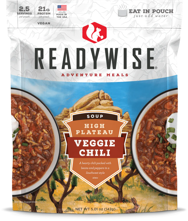 ReadyWise High Plateau Veggie Chili Soup Case of 6-Optics Force