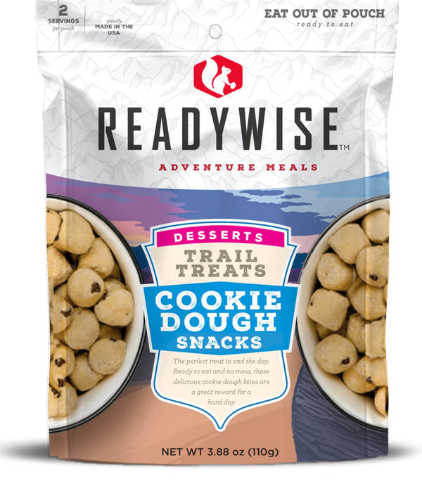 ReadyWise Trail Treats Cookie Dough Snacks Case of 6