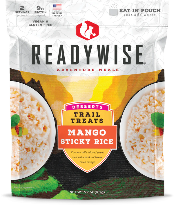 ReadyWise Trail Treats Mango Sticky Rice Case of 6