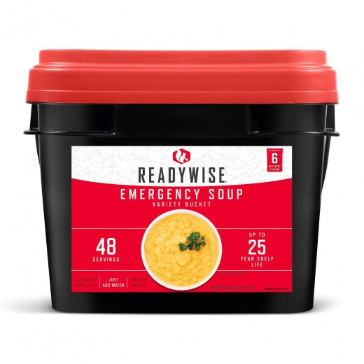 ReadyWise 48 Serving Emergency Soup Grab and Go Bucket-Optics Force
