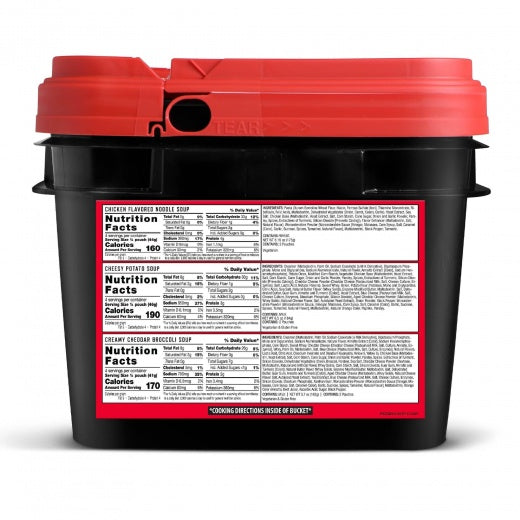 ReadyWise 48 Serving Emergency Soup Grab and Go Bucket-Optics Force