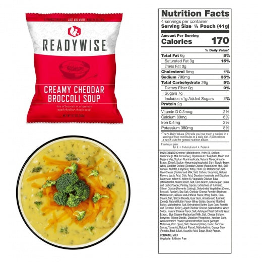 ReadyWise 48 Serving Emergency Soup Grab and Go Bucket-Optics Force