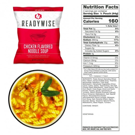 ReadyWise 48 Serving Emergency Soup Grab and Go Bucket-Optics Force