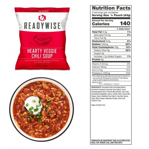 ReadyWise 48 Serving Emergency Soup Grab and Go Bucket-Optics Force