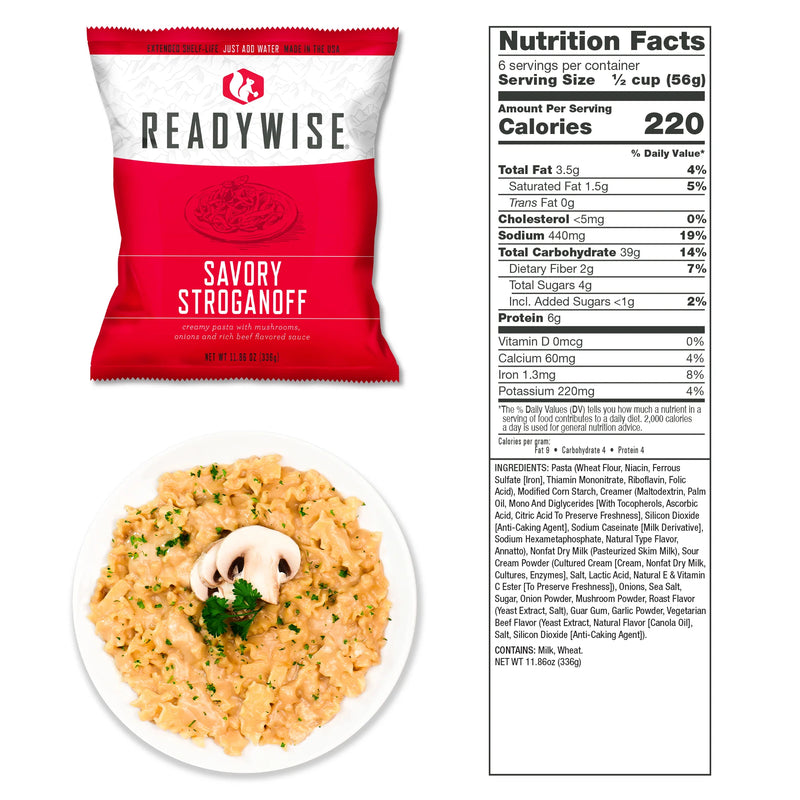 ReadyWise 240 Serving Package of Long Term Emergency Food Supply-Optics Force