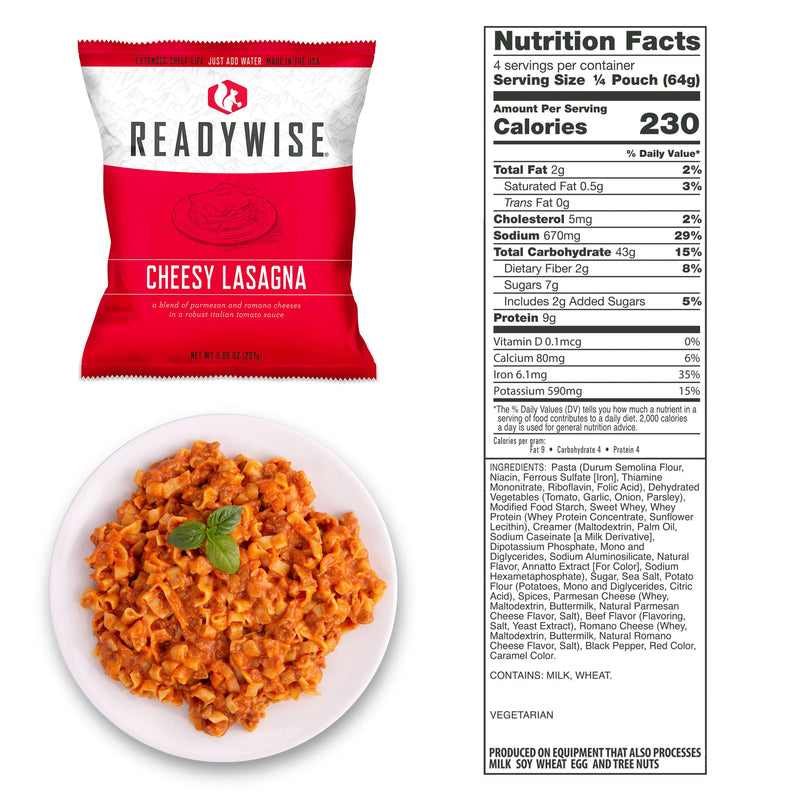 ReadyWise 1080 Serving Package of Long Term Emergency Food Supply-Optics Force