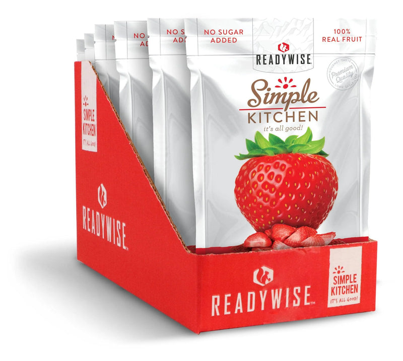 ReadyWise Freeze-Dried Strawberries - 6 Pack-Optics Force