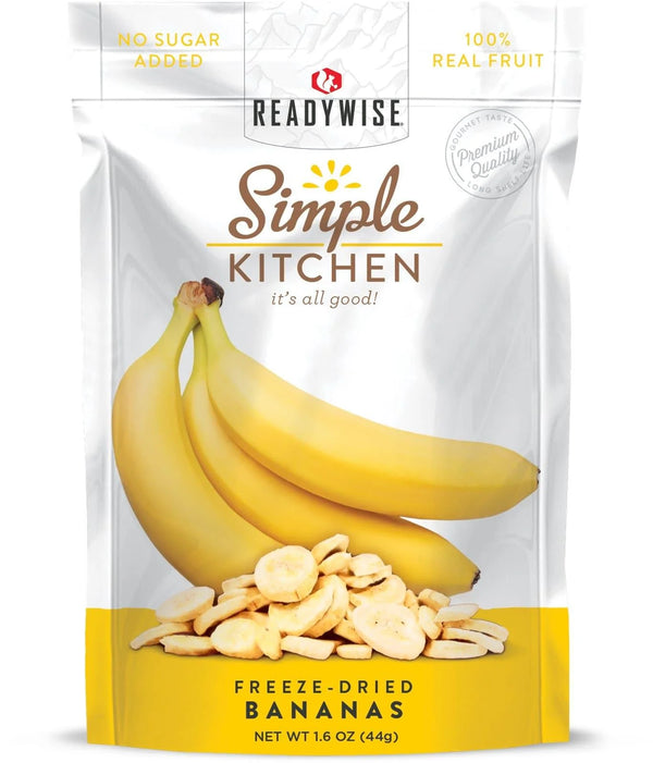 ReadyWise Freeze-Dried Bananas - 6 Pack-Optics Force