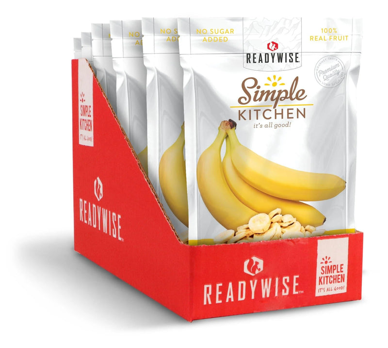 ReadyWise Freeze-Dried Bananas - 6 Pack-Optics Force