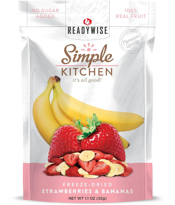 ReadyWise Freeze-Dried Strawberries & Bananas - 6 Pack-Optics Force