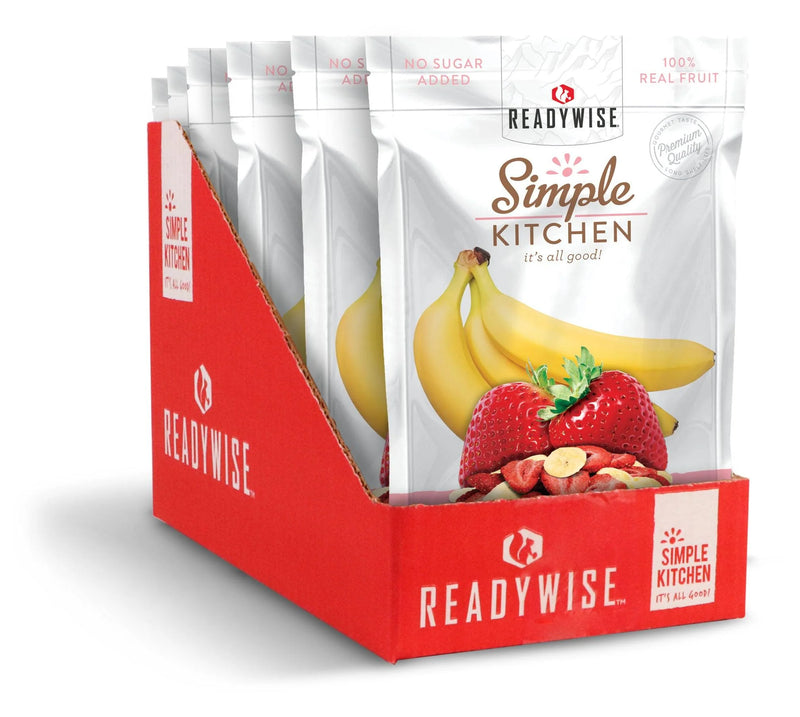 ReadyWise Freeze-Dried Strawberries & Bananas - 6 Pack-Optics Force