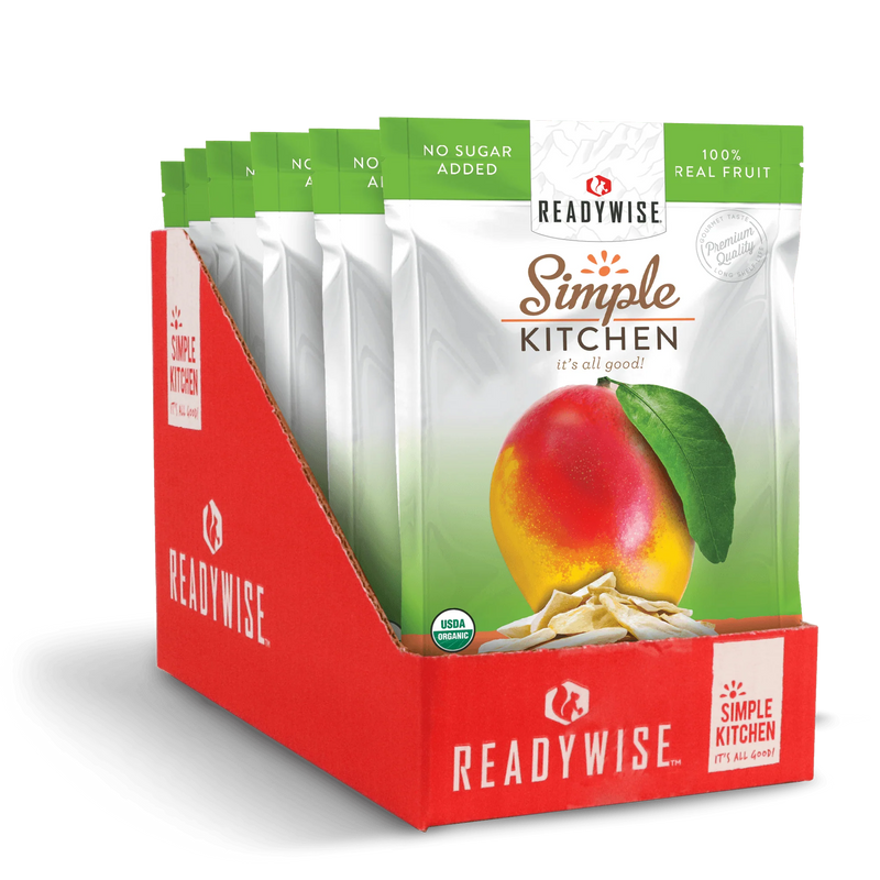 ReadyWise Simple Kitchen Organic Freeze-Dried Mangoes - 6 Pack-Optics Force