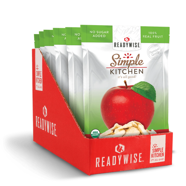 ReadyWise Simple Kitchen Organic Freeze-Dried Apples - 6 Pack