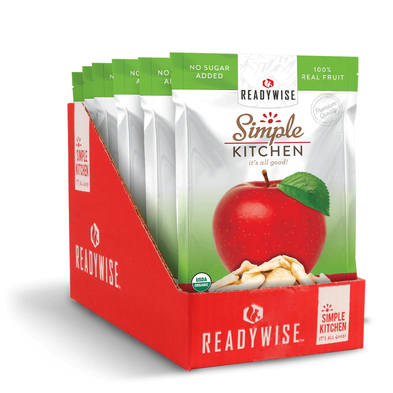 ReadyWise Simple Kitchen Organic Freeze-Dried Apples - 6 Pack-Optics Force