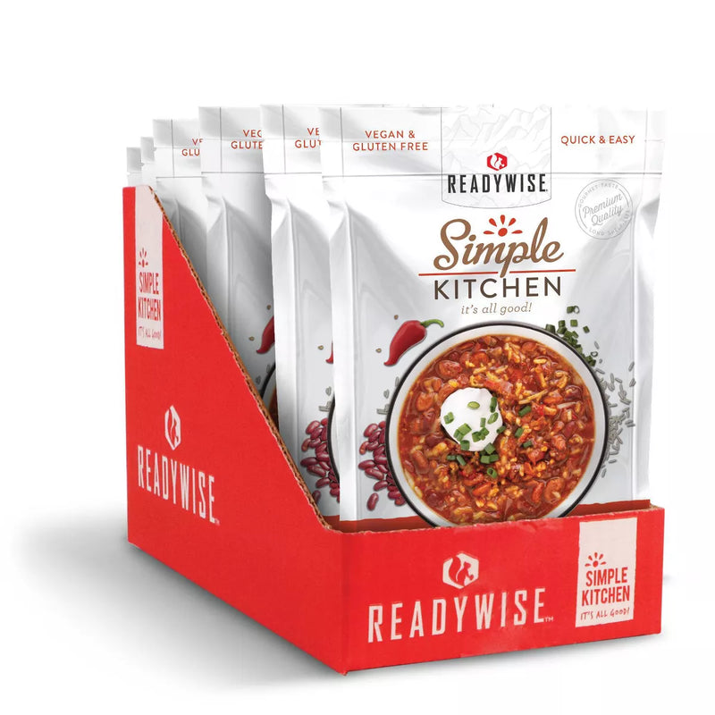 ReadyWise Simple Kitchen Hearty Veggie Chili Soup - 6 Pack-Optics Force