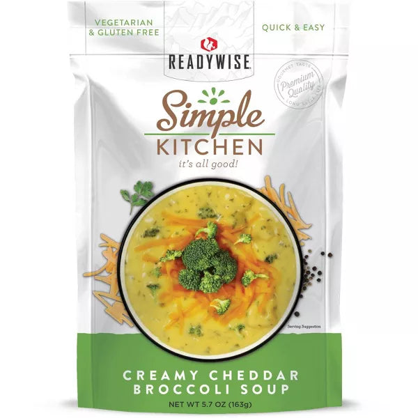 ReadyWise Simple Kitchen Creamy Cheddar Broccoli Soup - 6 Pack