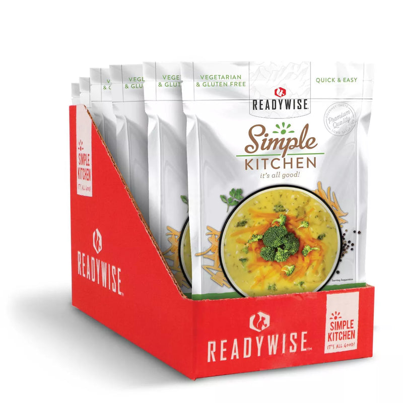 ReadyWise Simple Kitchen Creamy Cheddar Broccoli Soup - 6 Pack-Optics Force