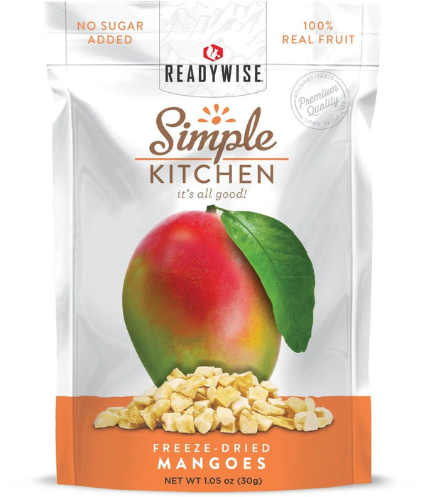 ReadyWise Freeze-Dried Mangoes - 6 Pack