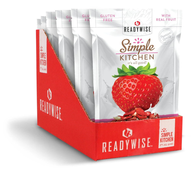 ReadyWise Freeze-Dried Strawberries & Yogurt - 6 Pack-Optics Force