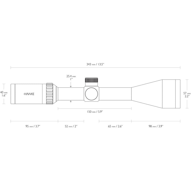 Vantage Riflescope 3-9X50 1" 30/30 Duplex