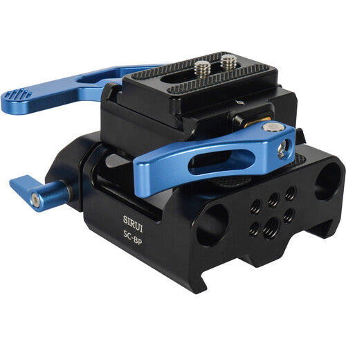 SIRUI SC-BP Universal Quick Release Baseplate with Dual 15mm Rod Clamp-Optics Force