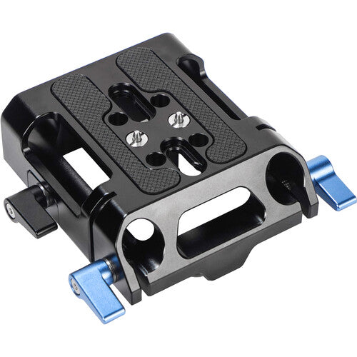 SIRUI SC-BP Universal Quick Release Baseplate with Dual 15mm Rod Clamp-Optics Force