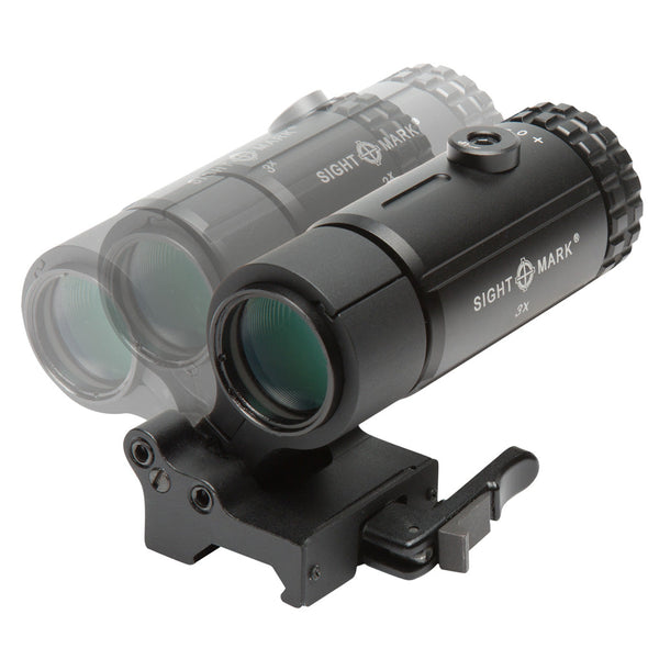 Sightmark T-3 Magnifier with LQD Flip to Side Mount-Optics Force