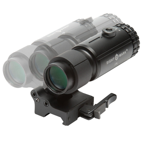 Sightmark T-5 Magnifier with LQD Flip to Side Mount-Optics Force