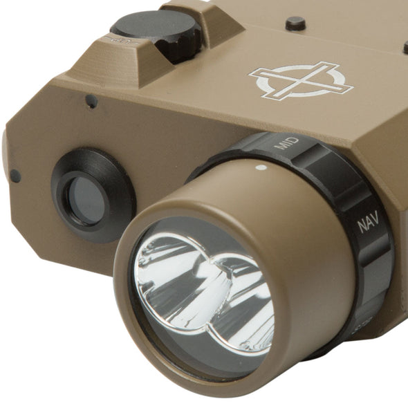 Sightmark LoPro Combo Flashlight (Visible and IR) and Green Laser - Dark Earth-Optics Force