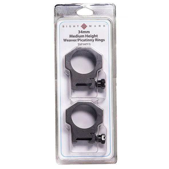 Sightmark Tactical Mounting Rings -34mm High Height Picatinny Rings-Optics Force