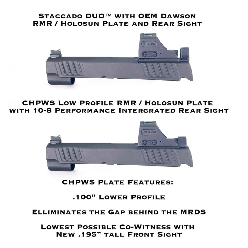 C&H STACCATO DUO™ to Trijicon RMR / Holosun 507C / 508C / 508T / C&H COMP / EDC XL