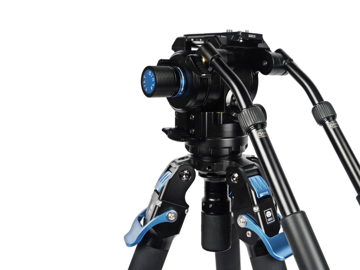 SIRUI SVT75Lite + SVH15 Rapid Professional Video Carbon Fibre Tripod K