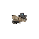 Trijicon 100555 ACOG ECOS Combo Flat Dark Earth 4x32mm Illuminated Amber Crosshair .223 BDC Reticle