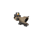 Trijicon 100555 ACOG ECOS Combo Flat Dark Earth 4x32mm Illuminated Amber Crosshair .223 BDC Reticle